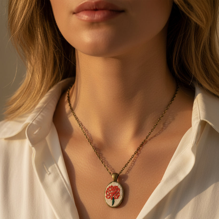 November Chrysanthemum Pendant