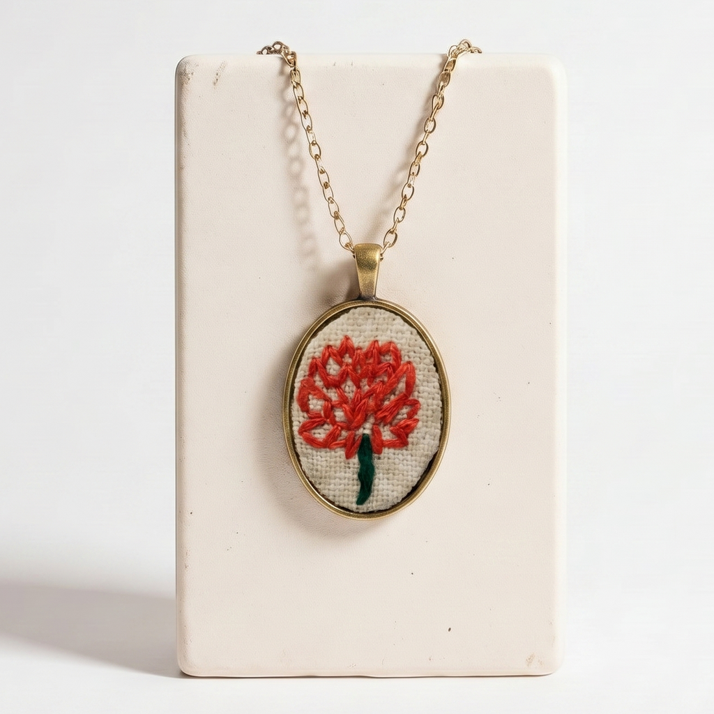 November Chrysanthemum Pendant
