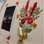 Red Bouquet Photo Hoop