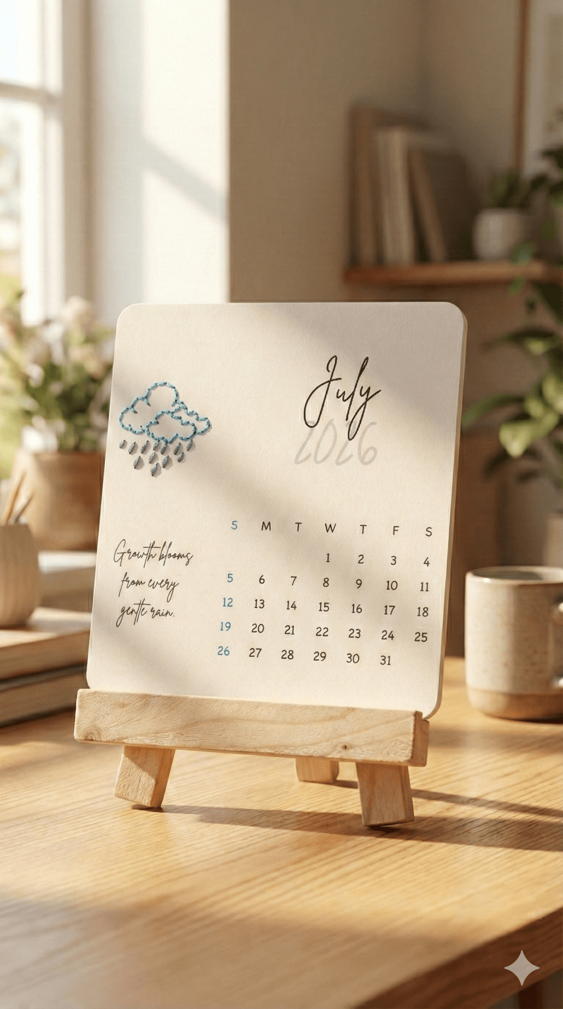 2026 Desk Calendar - Embroideary