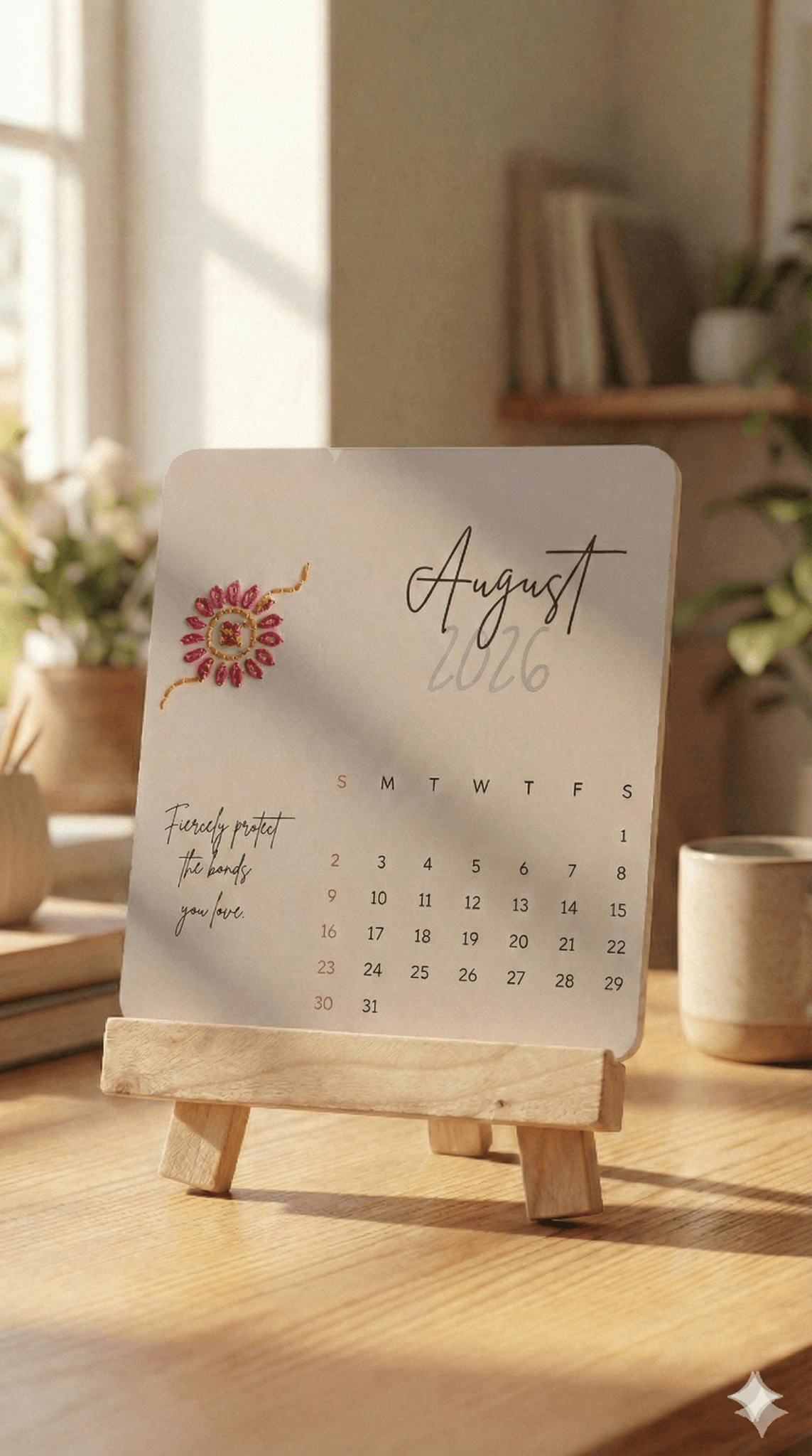 2026 Desk Calendar - Embroideary