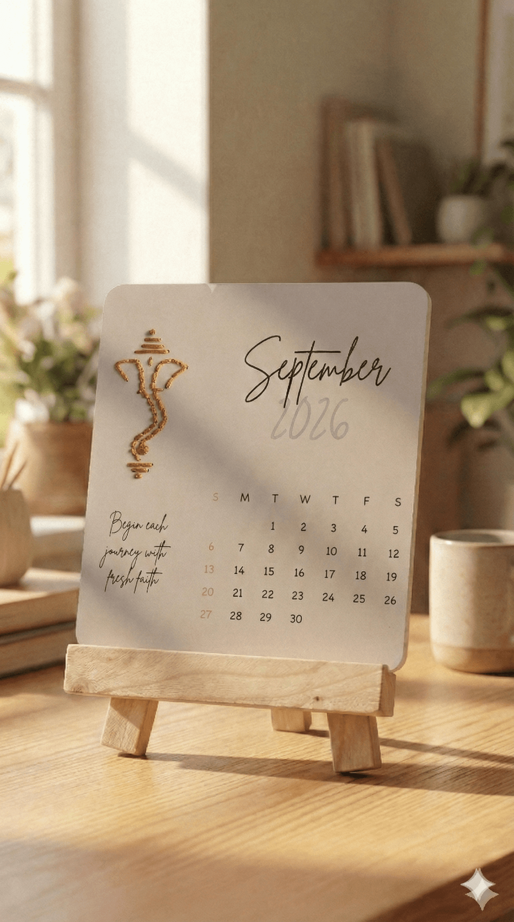 2026 Desk Calendar - Embroideary