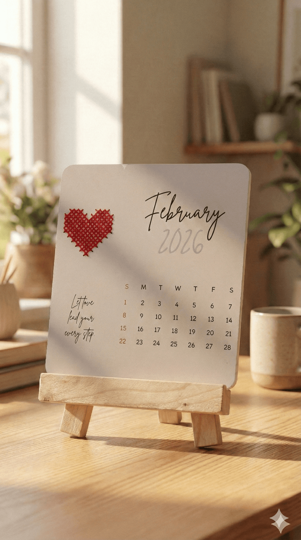 2026 Desk Calendar - Embroideary