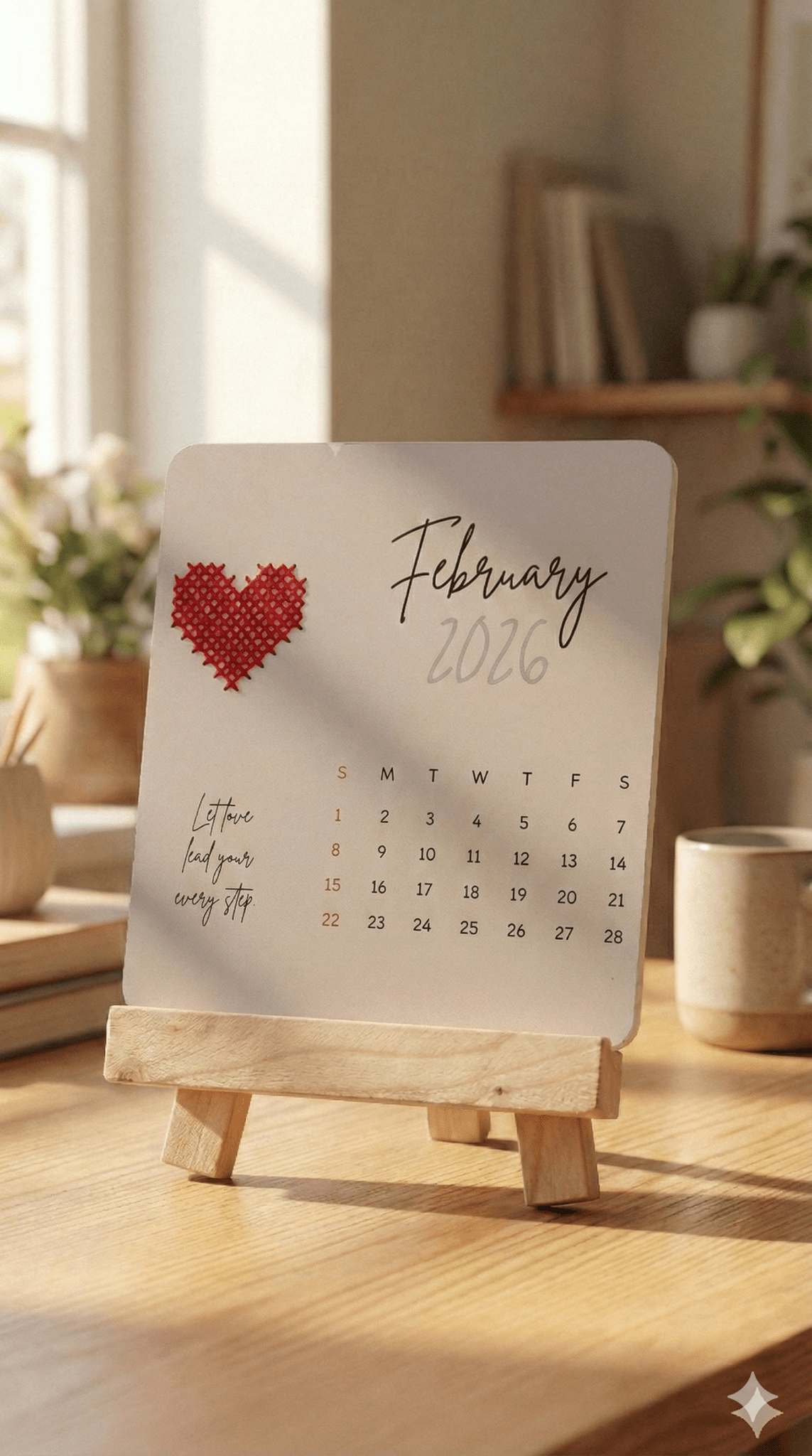 2026 Desk Calendar - Embroideary