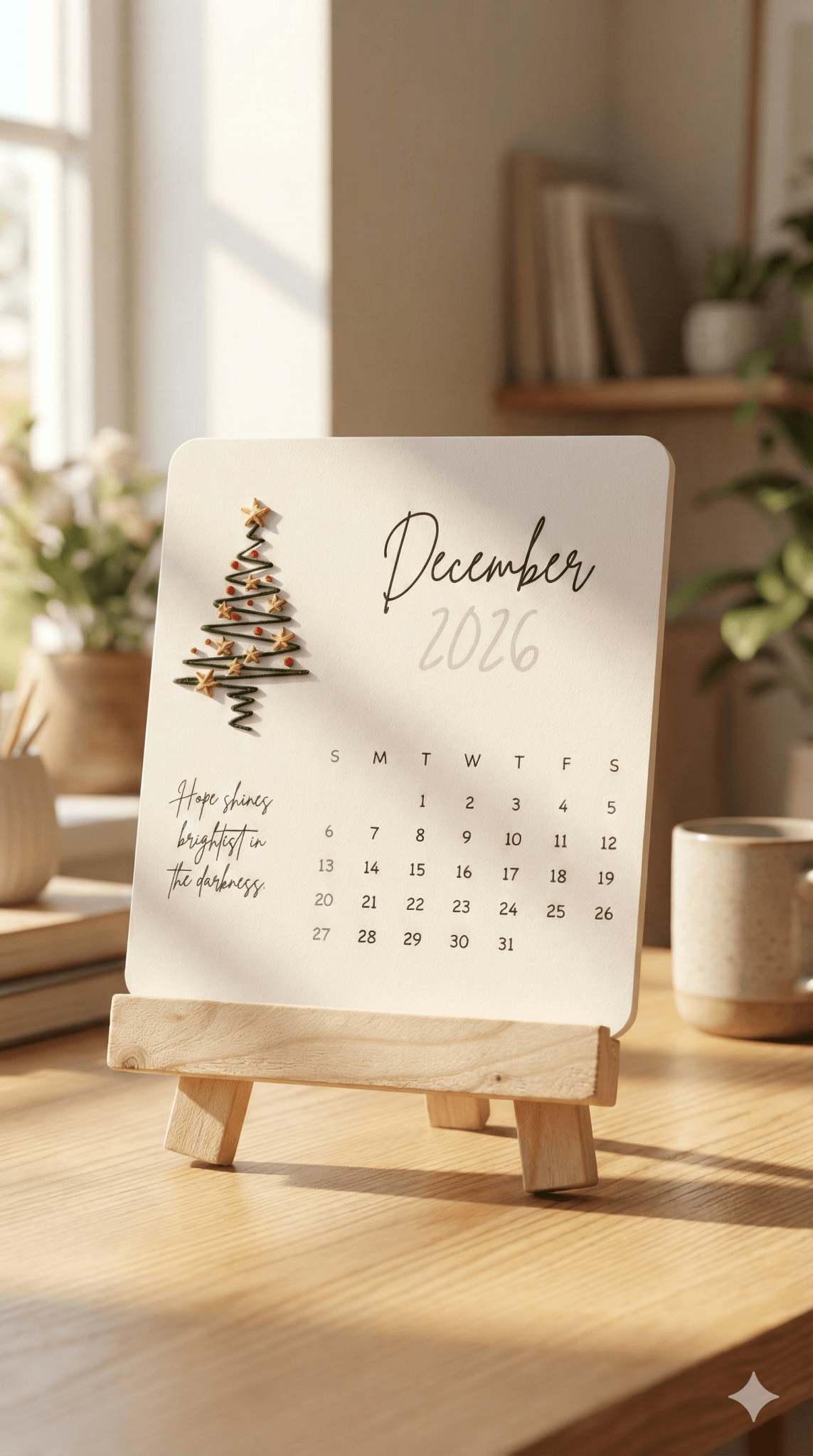 2026 Desk Calendar - Embroideary