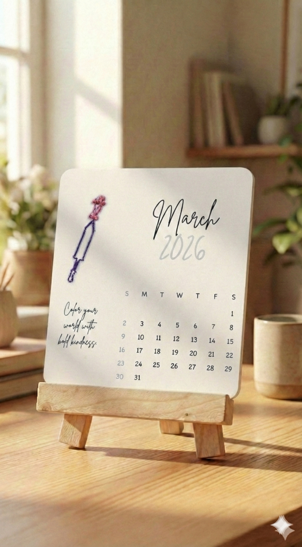 2026 Desk Calendar