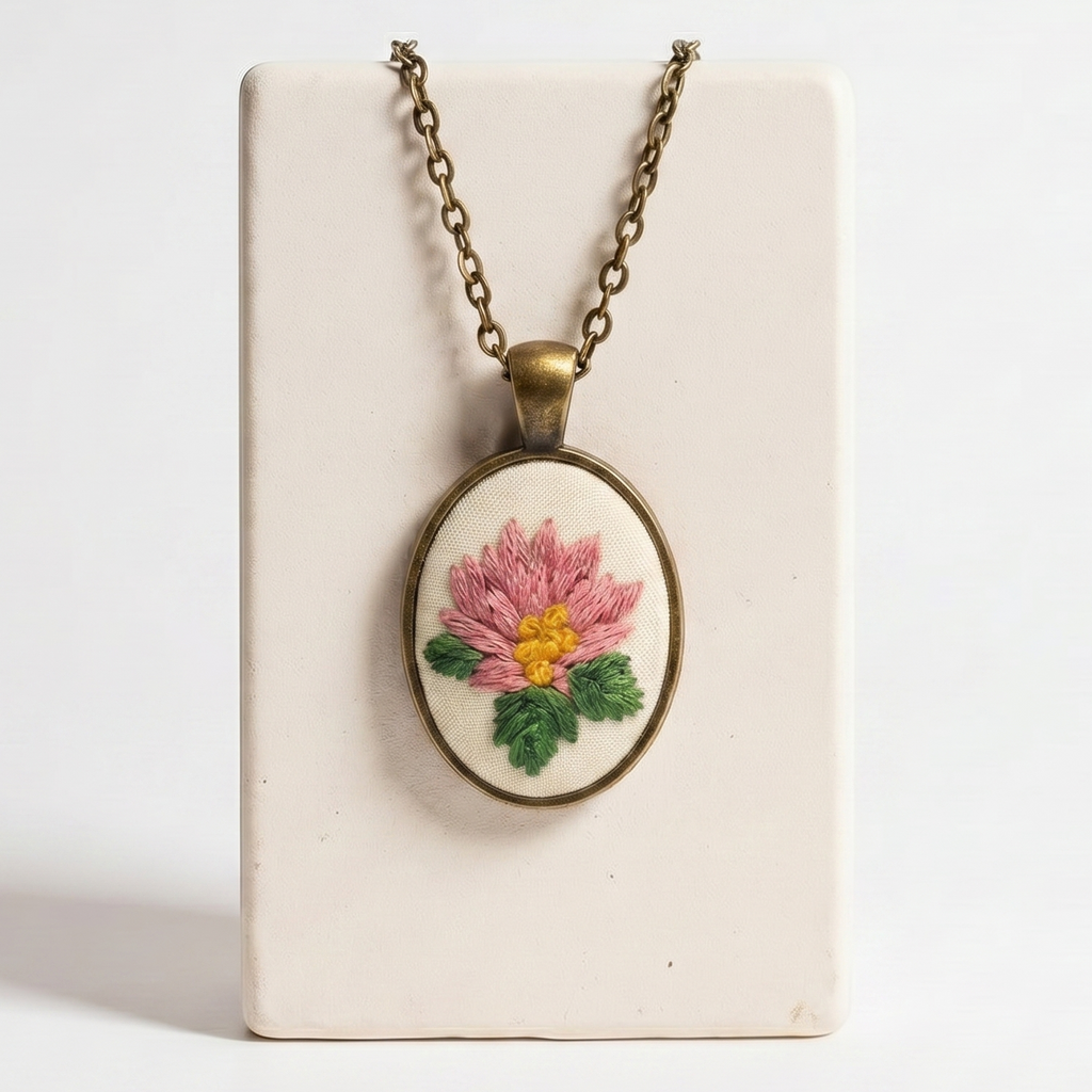 July Water Lily Pendant
