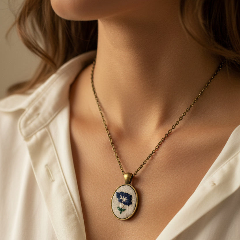 September Morning Glory Pendant