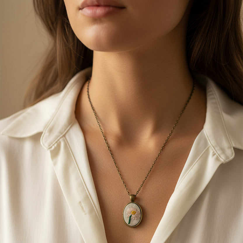 April Daisy Pendant