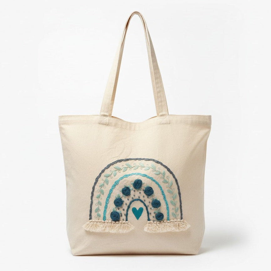 Boho Rainbow Tote Bag