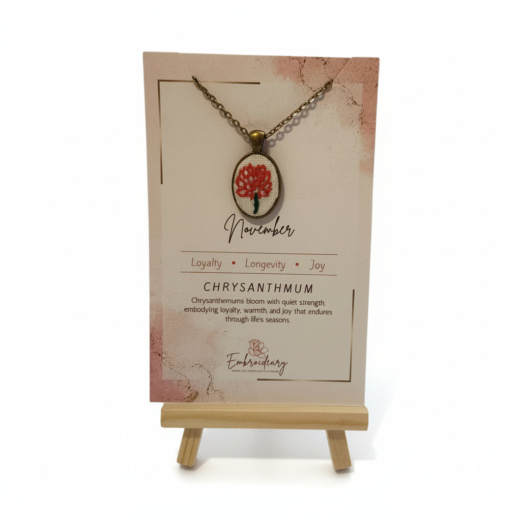 November Chrysanthemum Pendant
