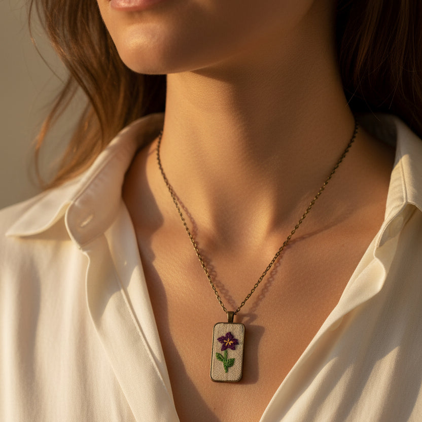 February Violet Pendant