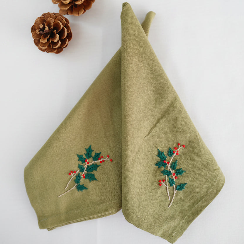 Holly Berry - Table Napkins