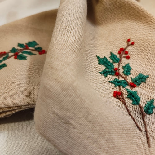 Holly Berry - Table Napkins