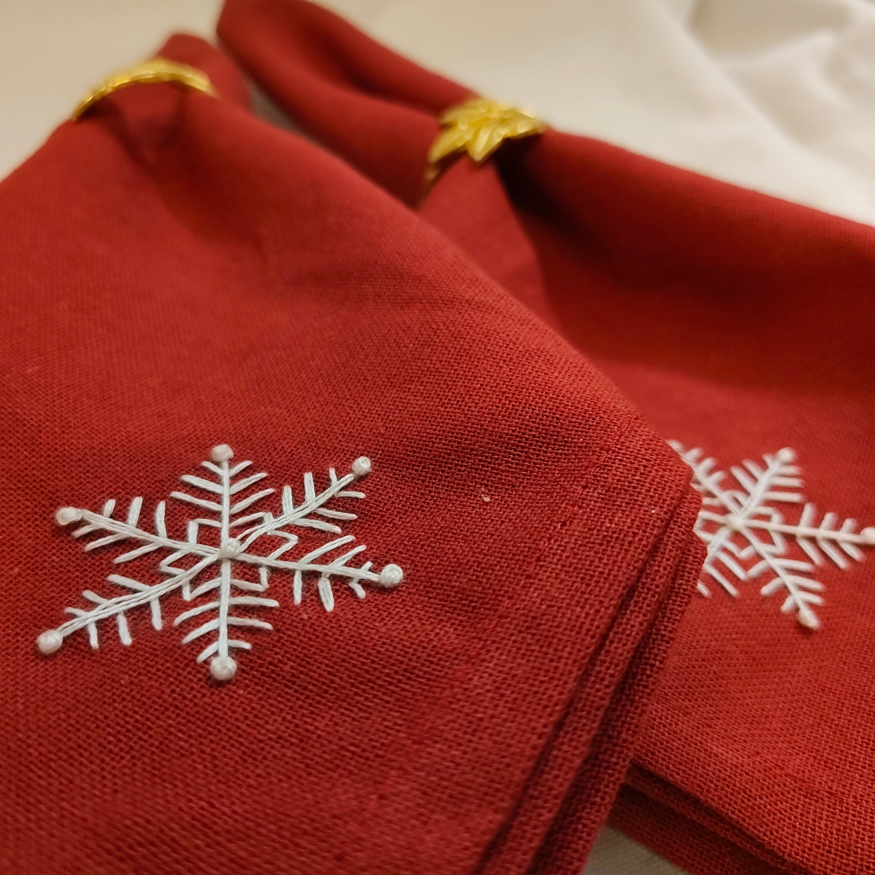Snowflakes - Table Napkins