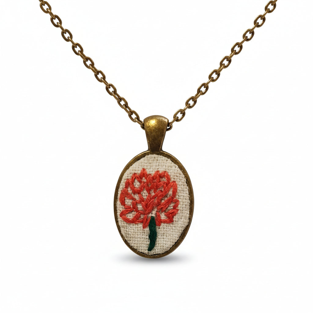 November Chrysanthemum Pendant
