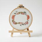 Pastel Flower Wreath Photo Hoop