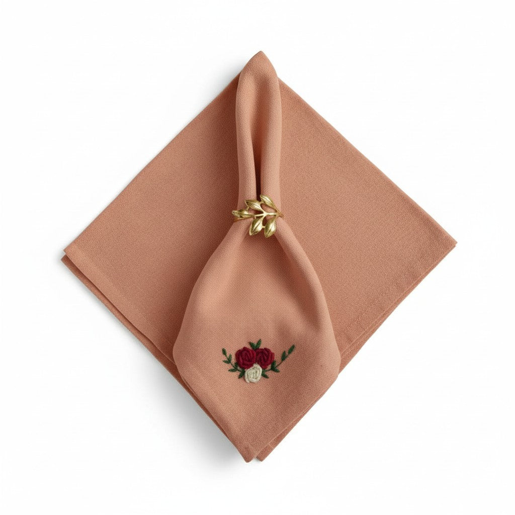 Peach Linen - Table Napkins