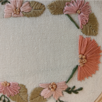 Pastel Flower Wreath Photo Hoop