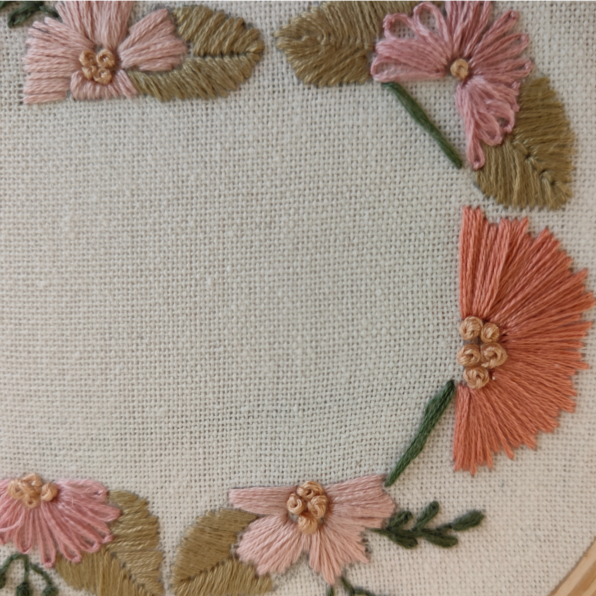 Pastel Flower Wreath Photo Hoop