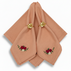 Peach Linen - Table Napkins