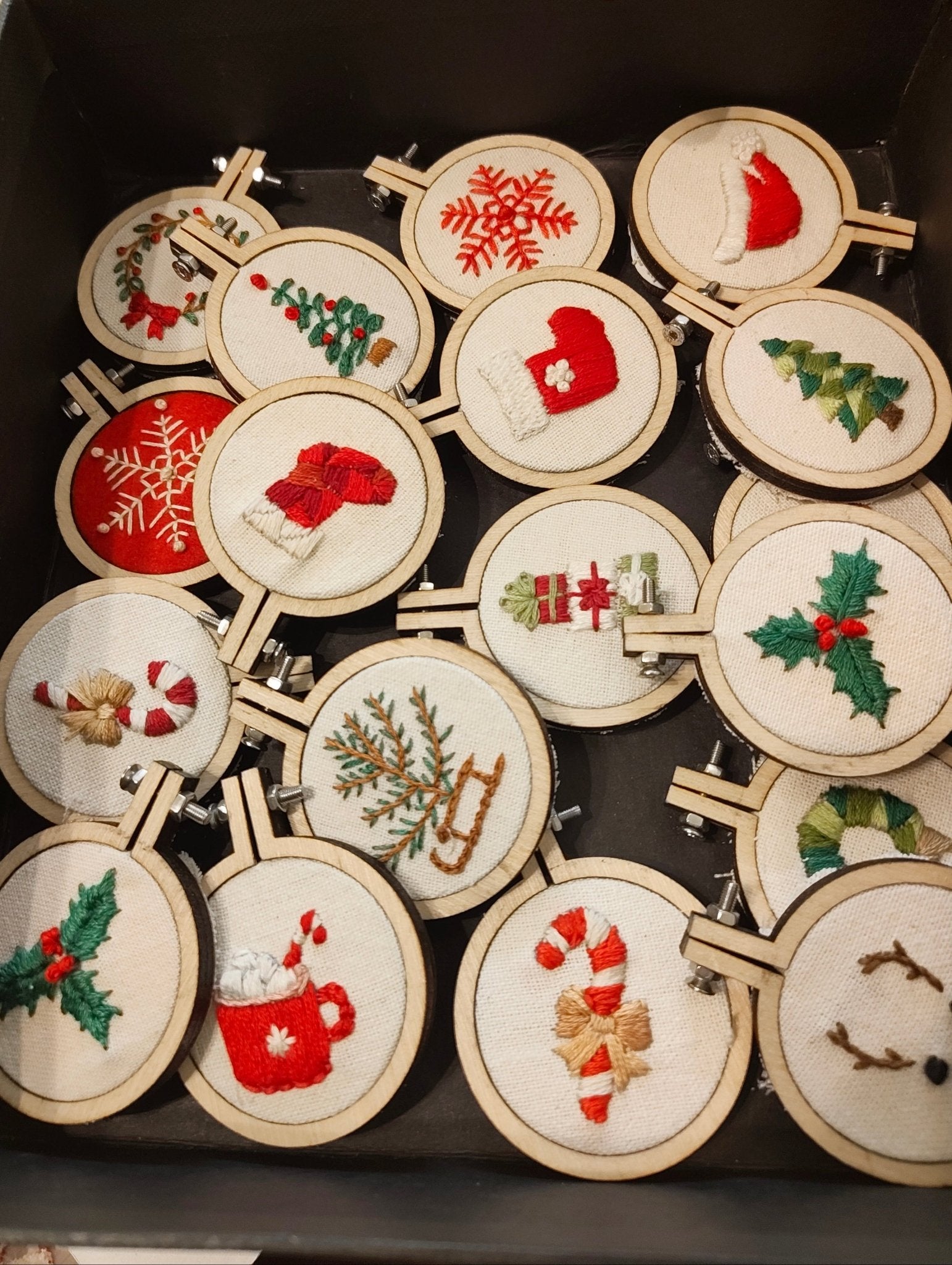 Ornaments - Micro Hoops - Embroideary